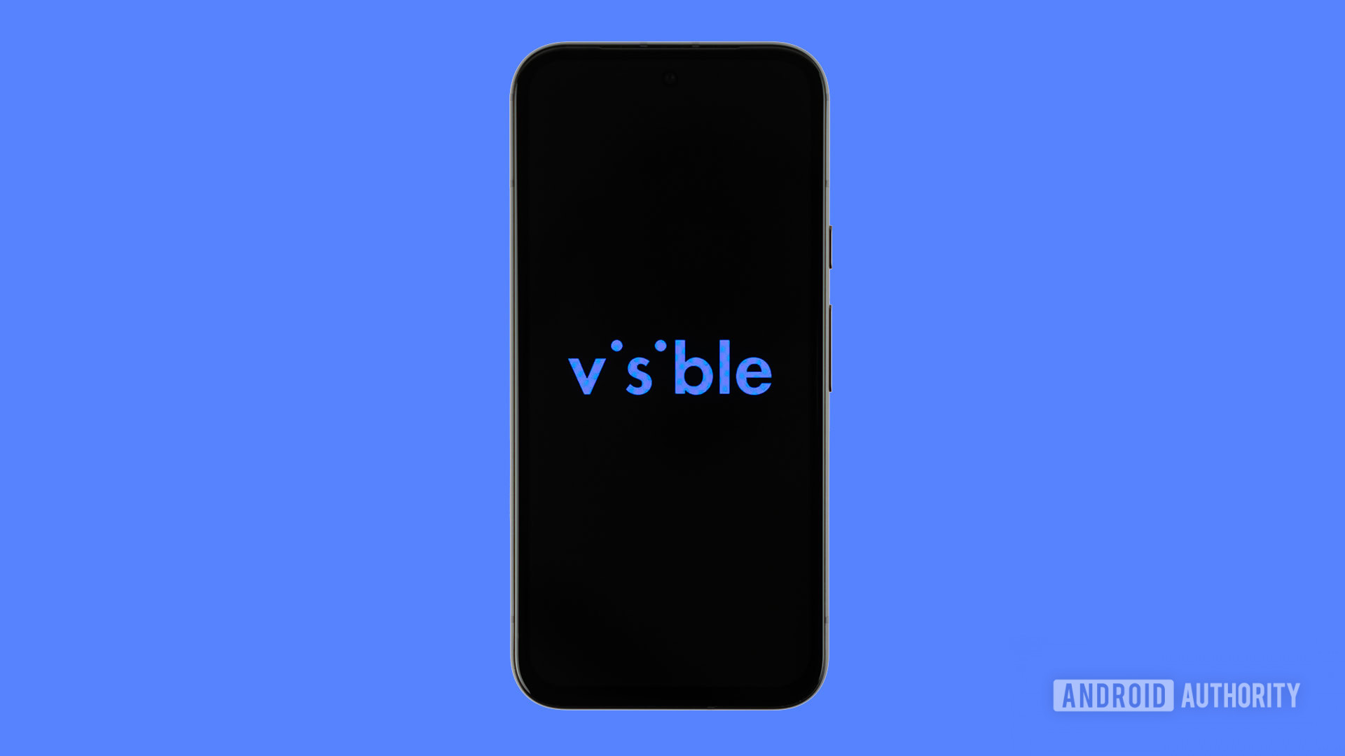 Visible logo on smartphone with colored background stock photo