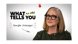 'What No One Tells You,' Jennifer Getzinger
