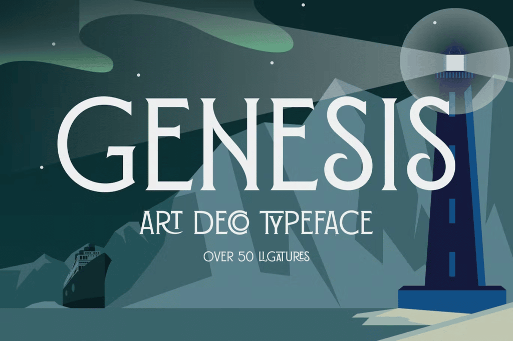 Genesis - Art Deco Typeface