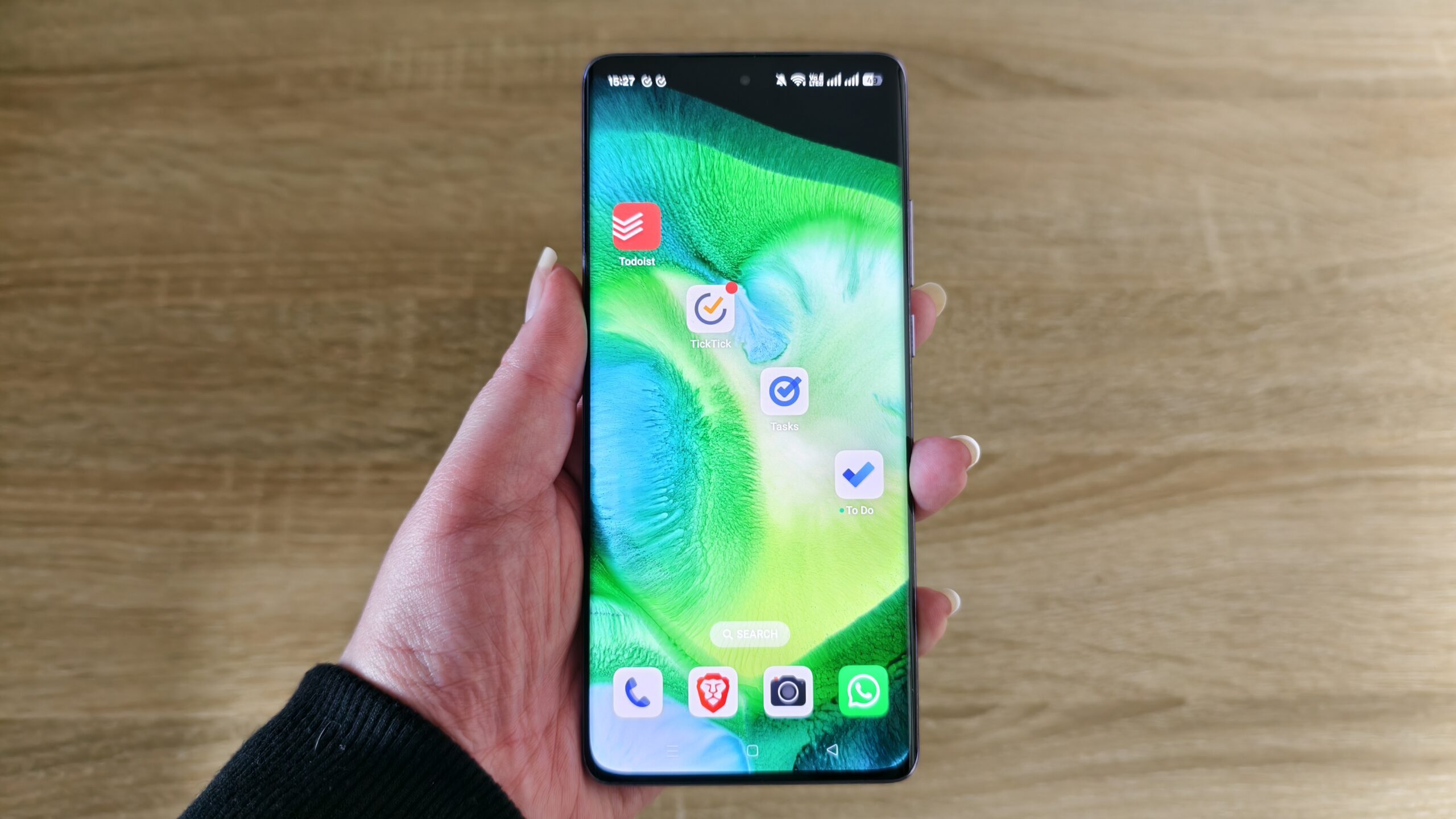 various to do list app shortcuts on a smartphone screen