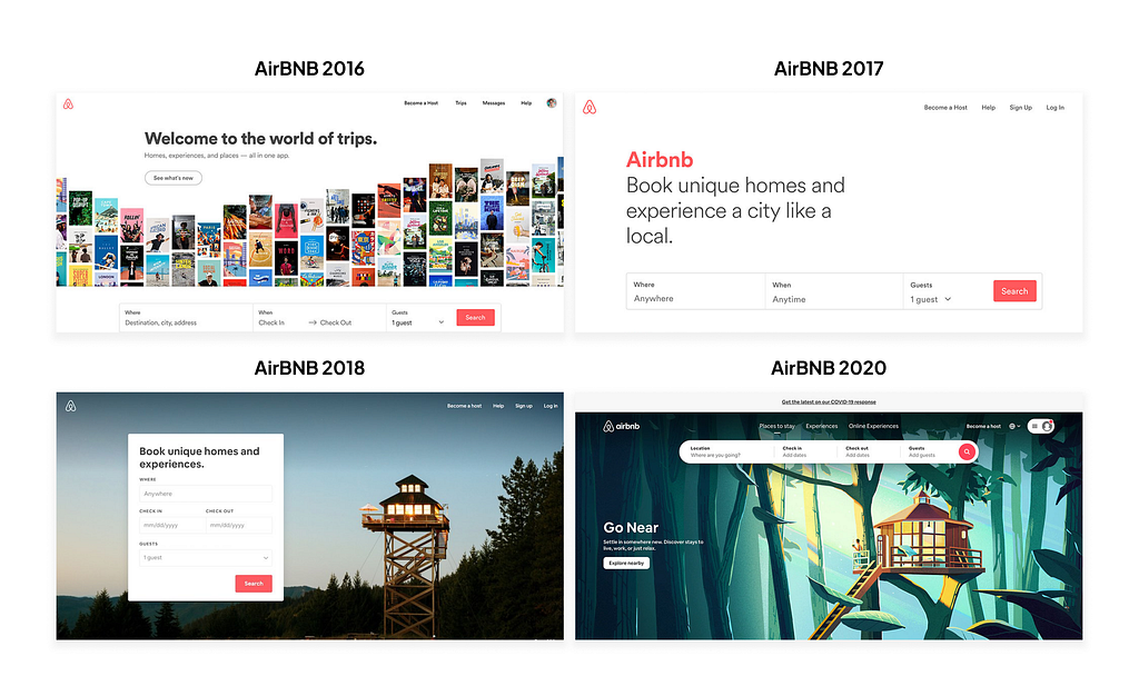 Airbnb hero title evolution