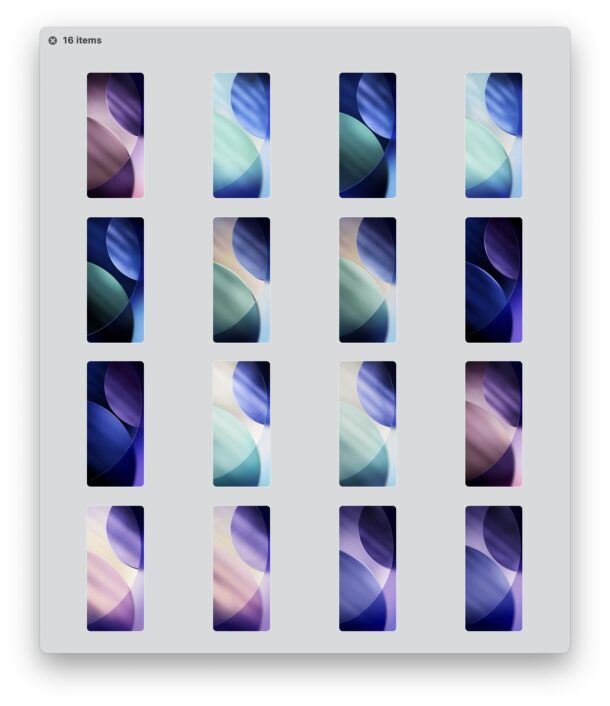 iOS 26 default wallpapers