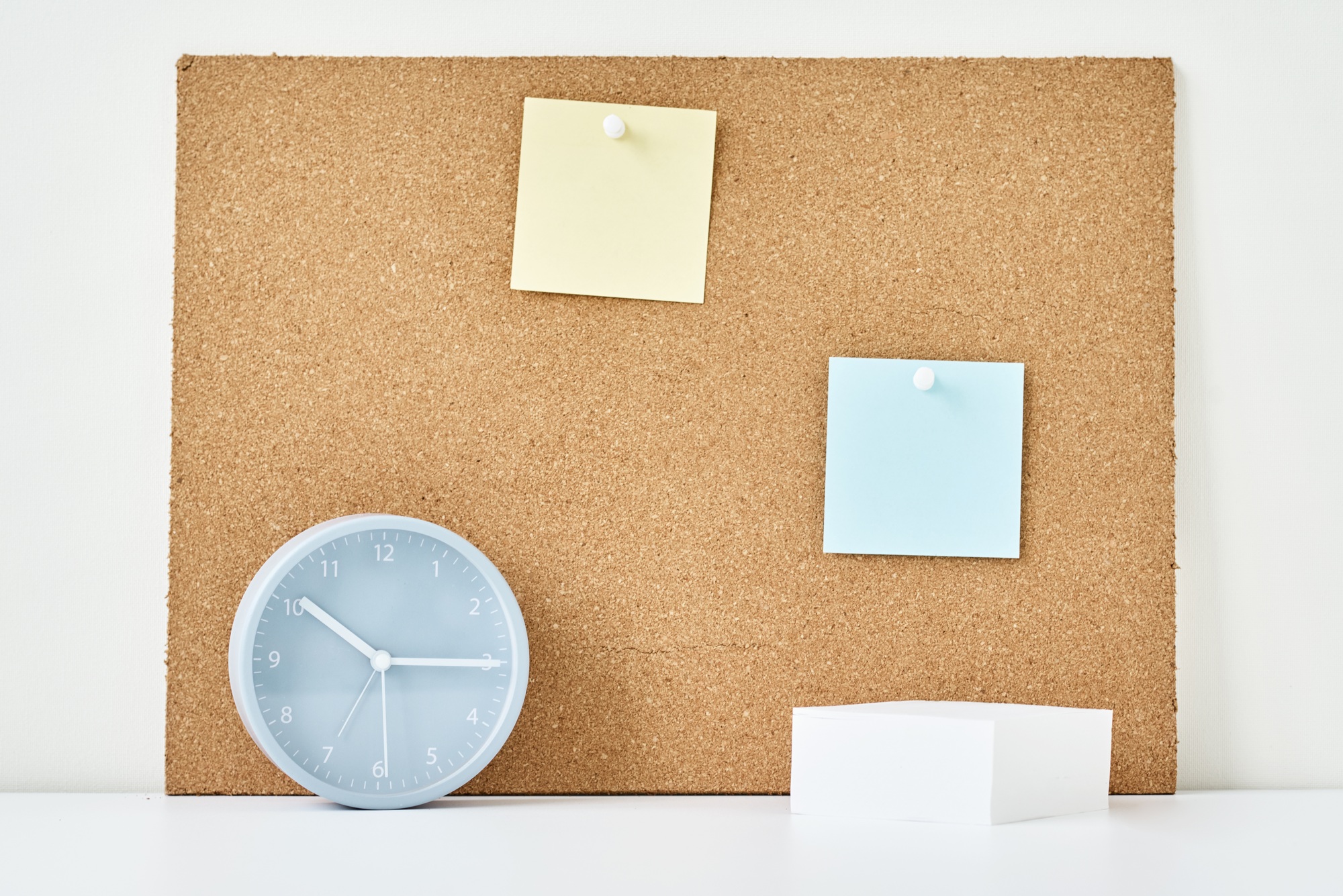 Concept of notes, goals, memo or action plan.
