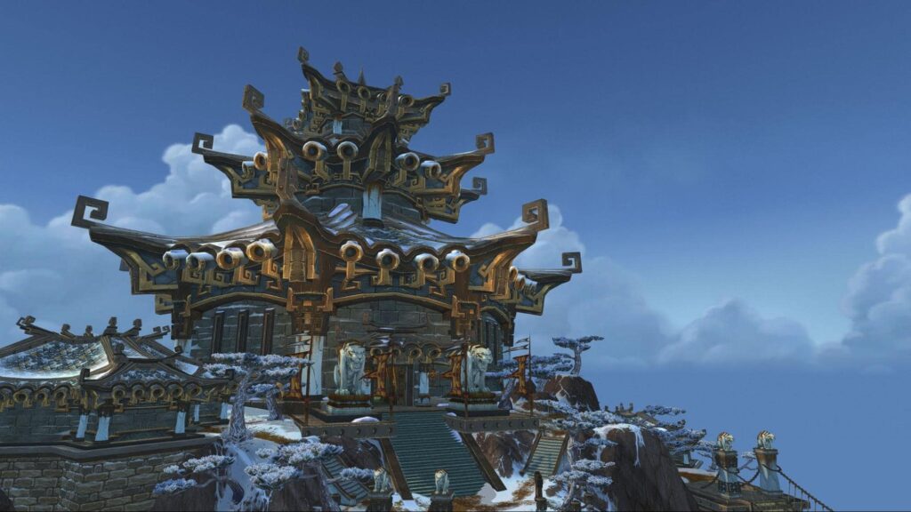 WoW MoP Classic Temple of the White Tiger in Kun-Lai Summit