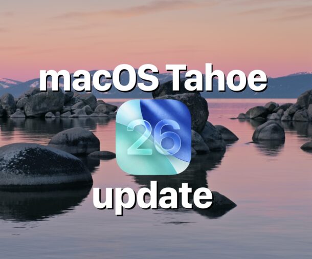 MacOS Tahoe 26.0.1 update is available