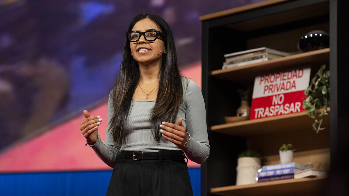 Samsung Project HAEAN Android XR glasses being shown off at TED 2025