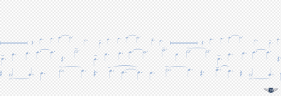 Three rows of musical notes