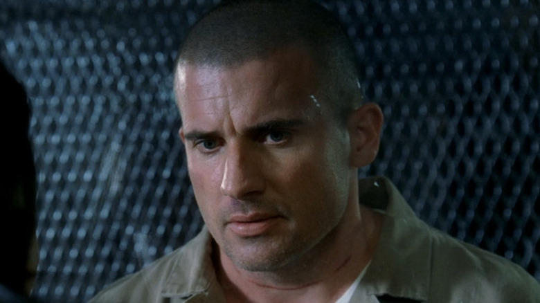 Lincoln looking serious on Prison Break