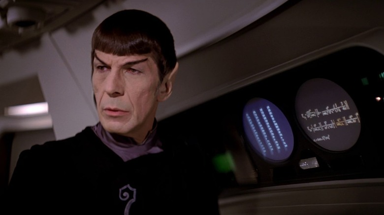 Spock on the bridge of the Enterprise in Star Trek: The Motion Picture