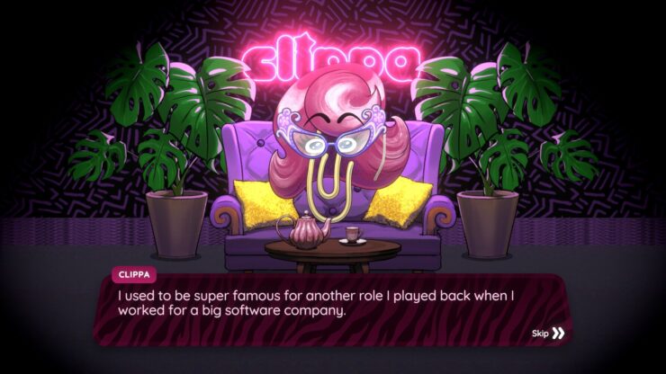 Killer Eyelashes - A paperclip in a pink wig mentions that they used to be famous.