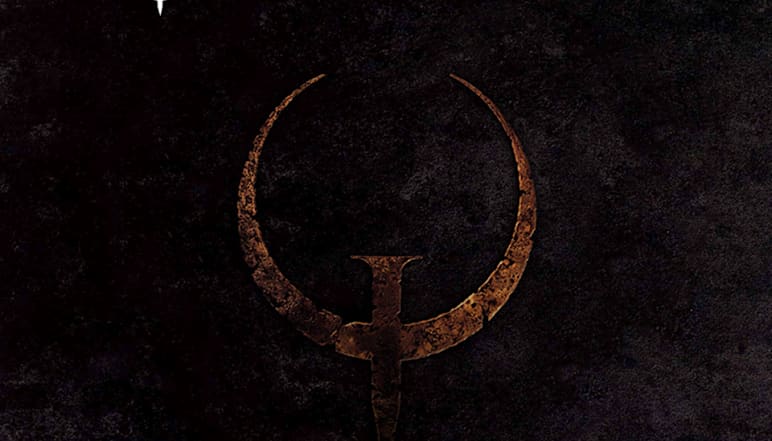 The logo for Quake with the iconic 'Q' symbol below
