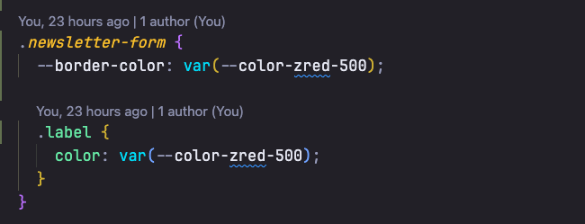 Showing syntax highlighting for CSS code.